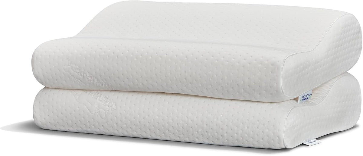 Tempur-Pedic TEMPUR-Ergo Neck Pillow, Medium Profile, White