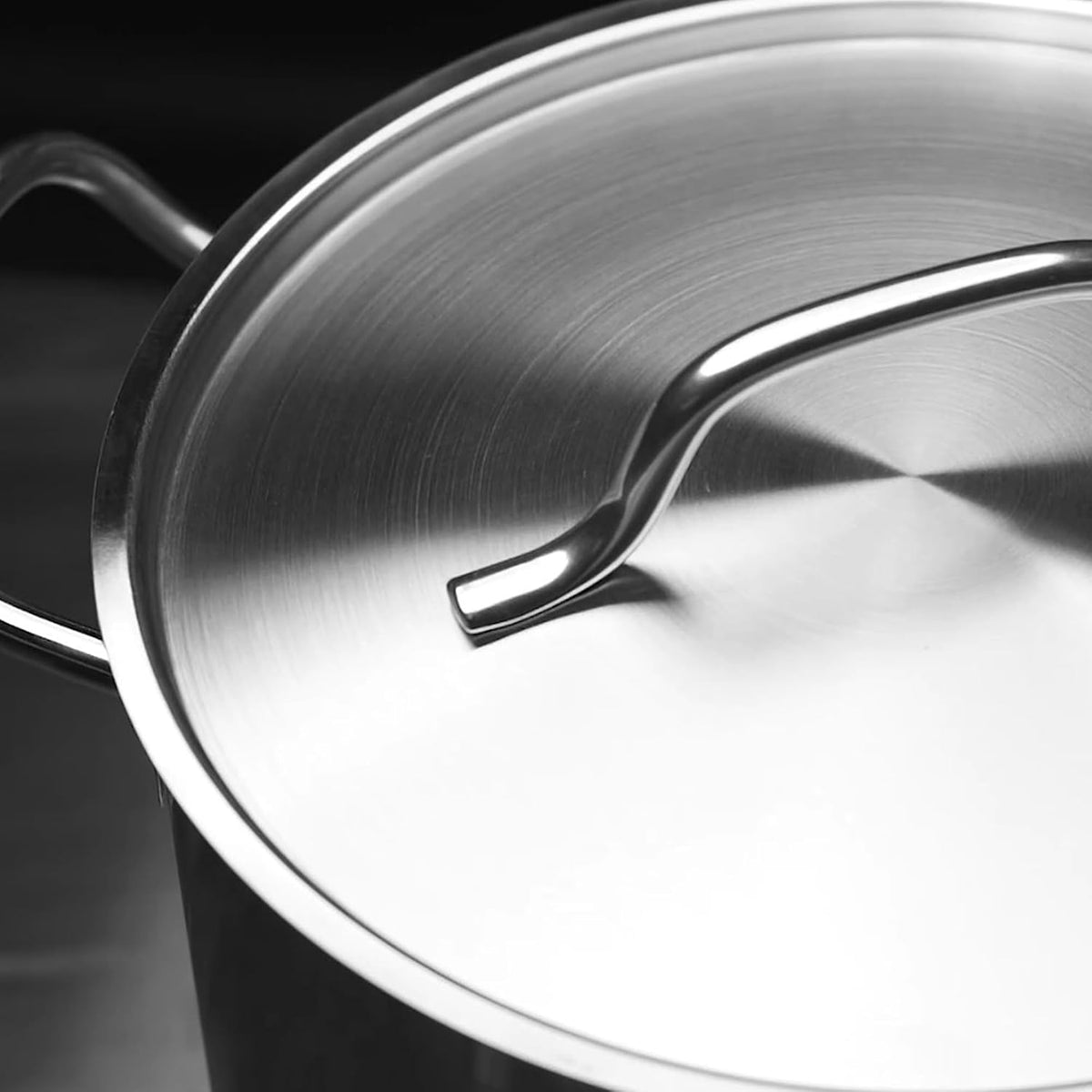 Stainless Steel Pots And Pans Set, Induction Cookware Set With 2 Saucepans, 2 Fry Pans Non-Stick, 5 Qt Sauté Pan And 12 Qt Stock Pot, Stainless Steel Cookware Set (10-Piece)