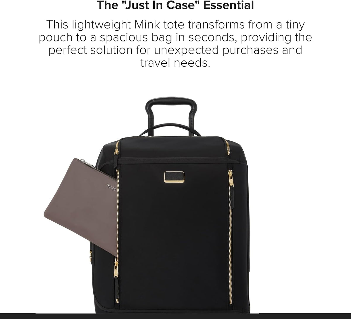 TUMI Just In Case Tote - Packable Travel Tote Bag for Women & Men - Carry Travel Accessories Easily