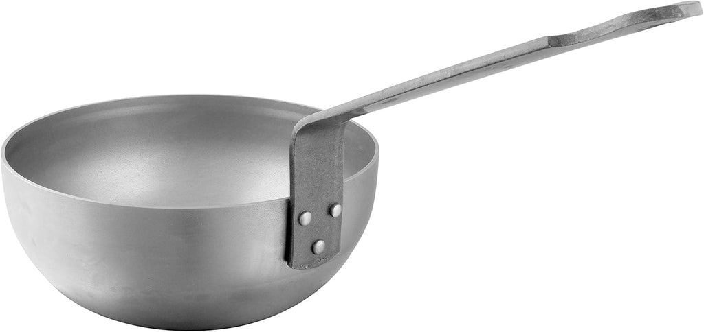 Mauviel M'Steel Black Carbon Natural Nonstick Chef Pan With Iron Handle, 3.4-qt, Suitable For All Cooking Surfaces, Made in France