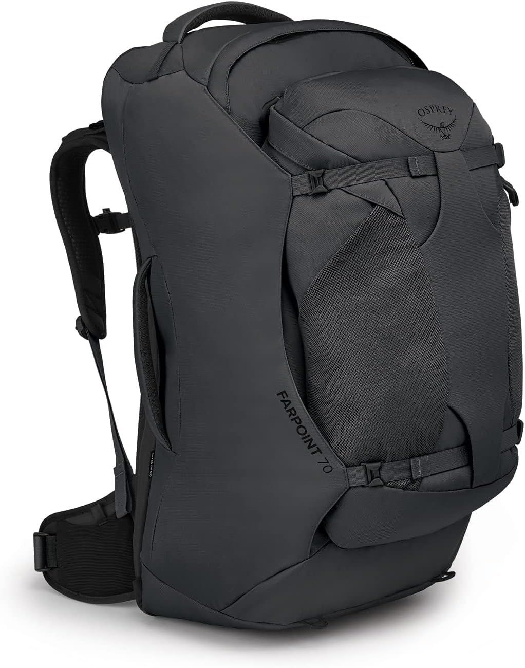 Osprey Farpoint 70L Men's Travel Backpack, Tunnel Vision Grey
