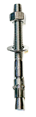 Mighty Fasteners Wedge Anchors – Heavy-Duty 304 Stainless Steel Expansion Bolts for Concrete & Masonry, Rust-Resistant & Durable - 1/2' X 7' - 50 Pack