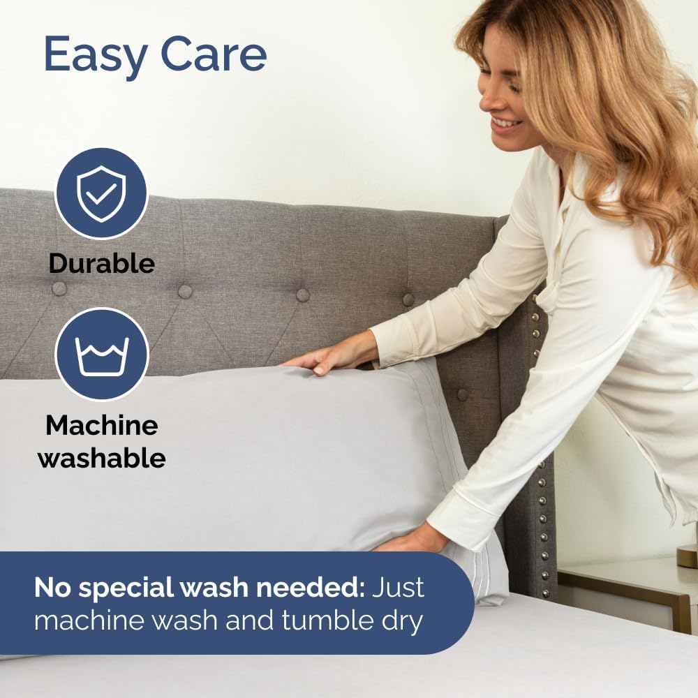 Bulk Case Pack of 12 Sheet Sets - (12) Complete Queen Size Sheet Sets with Deep Pockets - Wholesale Bulk Bedding for Hotels, Spas & Airbnbs - Breathable, Cooling & Wrinkle Free - (Queen, French Grey)