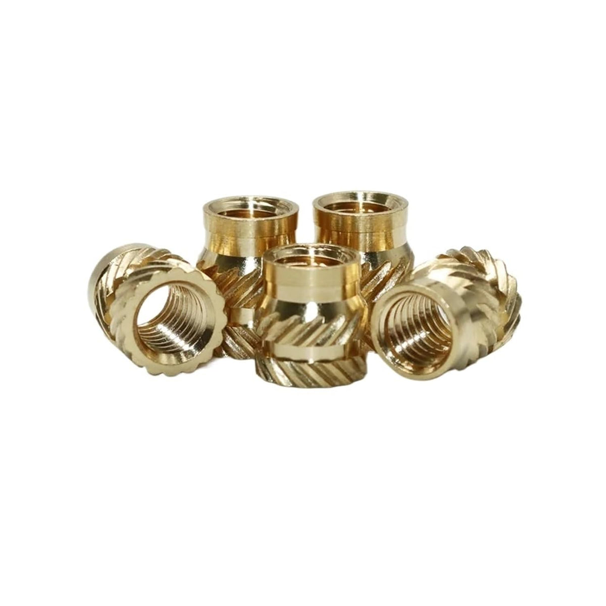 100pcs Threaded Heat Insert Nut Tool M2 M3 M4 M5 M6 Brass Hot Melt Insertion Embedment Nut Soldering Iron for Plastic 3D Printing Tools(US and Tool)
