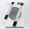 Washing Machine Stand Base, Adjustable 45-70 cm Pedestal Max Load 300kg, Universal Washing Machine Base with 24 Wheels, Lifting Height 4cm, 2Pcs (Silver)