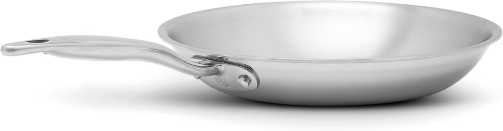 Heritage Steel 10.5 Inch Fry Pan | Made In USA | Titanium Series | 316Ti Skillet with Stay Cool Handle | Fully Clad Stainless Steel Pan with 5-Ply Construction | Induction Ready & Non Toxic