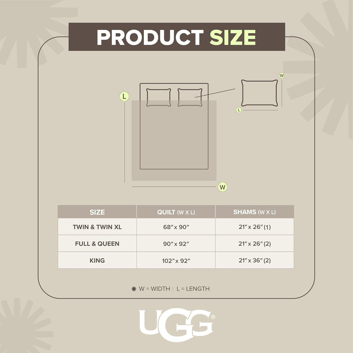 UGG Twin/Twin XL Quilt Set with 1 Pillow Sham – 2 Piece Lightweight All-Season Bedspread, Ultra-Soft Fluffy Reversible Quilt Set for Dorm, Apartment & Modern Bedroom Decor, Light Gray (Gizelle)