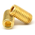 #6-32 x 3/8' Coarse Thread Socket Set Screw Cup Point Brass Pk 2500