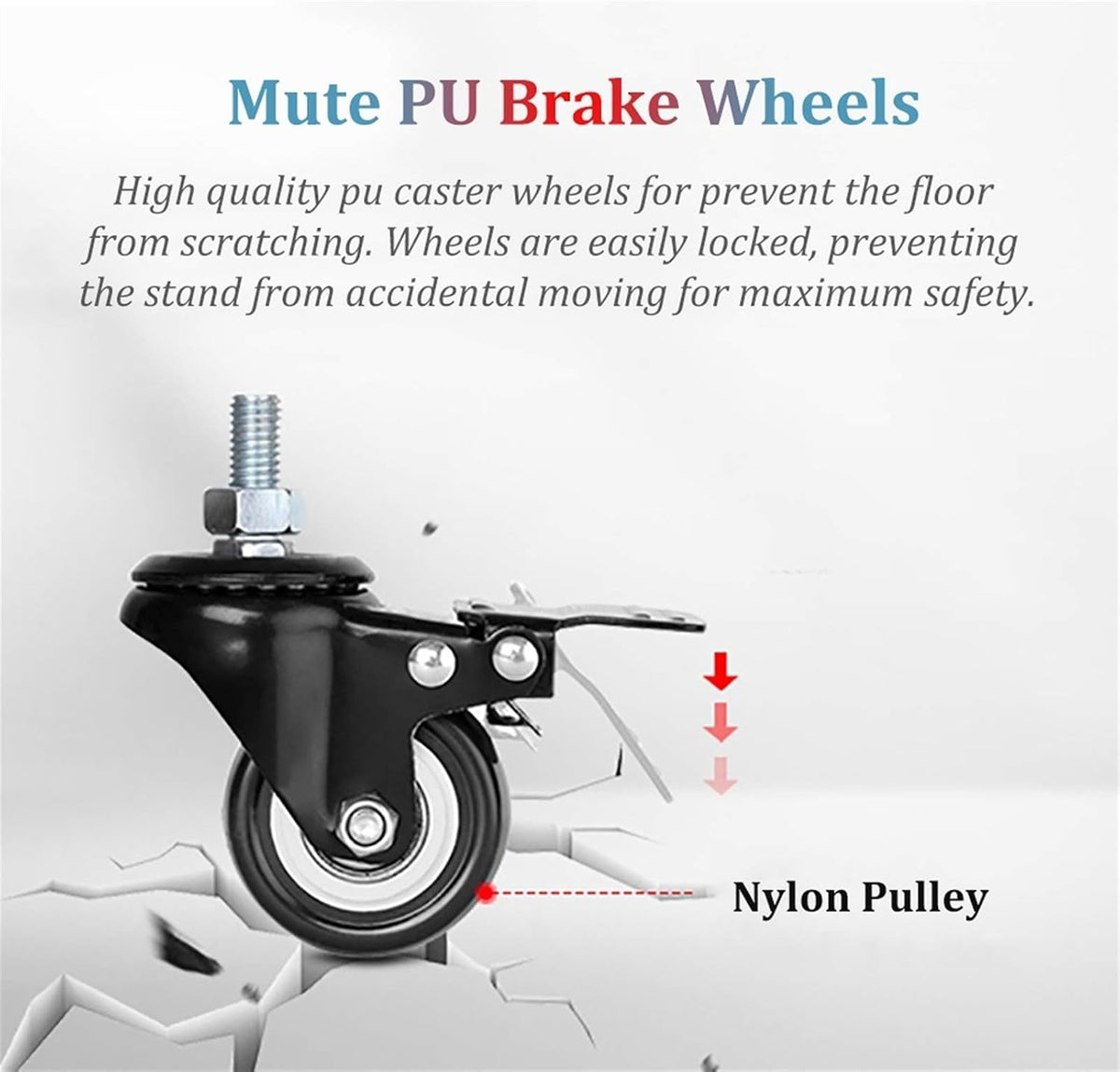 Mobile Tv Cart Rolling Stand for 32-75 Inch Tvs,Universal Base Trolley with Lockablels and Storage Tray,Load Capacity 115Kg