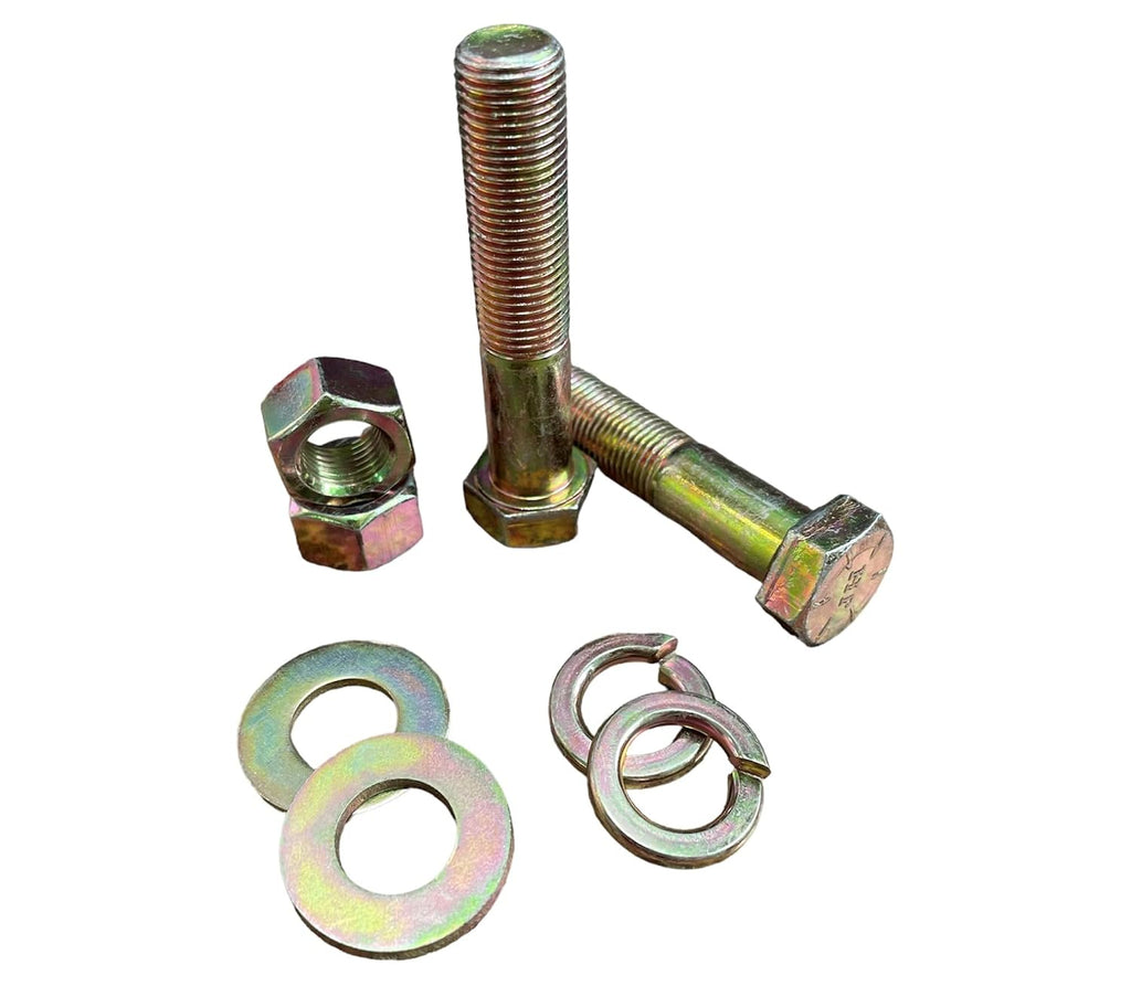 M&M Fasteners 2,510 Piece Grade 8 Fine Thread Nut Bolt & Washer Assortment with Metal Bolt Bin