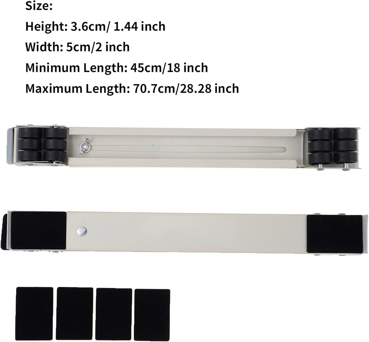 Washing Machine Stand, Telescopic Refrigerator Base Stand, Adjustable Universal Mobile Base Fridge Stand, Multi-function Washing Machine Base Stand With 24 Wheels ( )