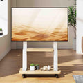Mobile TV Stand,Rolling TVs Cart On Wheels Height Adjustable Heavy-Duty Floor Stand Base for 32-110 Inch LCD LED Shelf