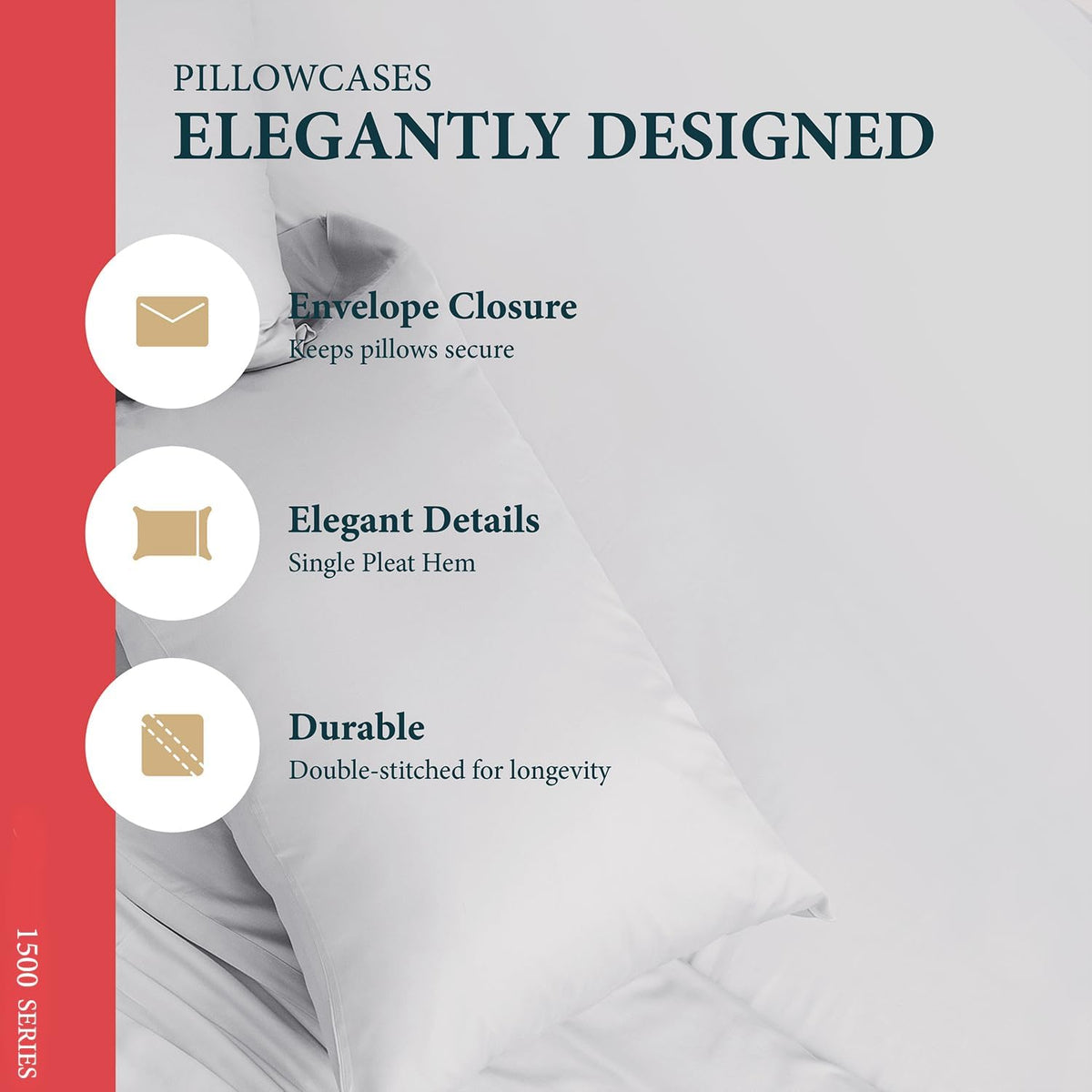 100% Egyptian Cotton Sheets Queen Size Bed Set - Luxury 1500 Series Prestige Collection Queen Sheet Set (4 PC, Light Grey), 17' Deep Pocket, Silky Soft, Cooling, Sateen Weave Bedding