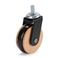 4pcs 2.5-Inch 8×15 Threaded Rod Universal Brake Casters - Furniture Mobility Base with PU Wheels(M8x15mm-Universal)