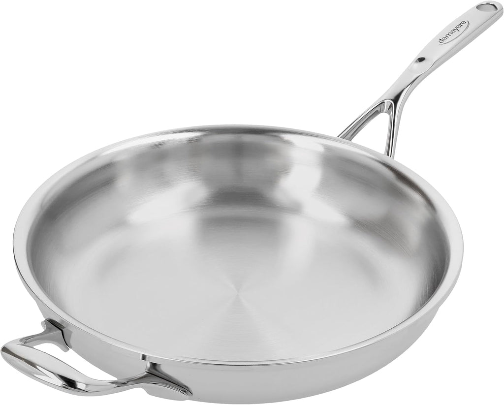 Demeyere Atlantis Proline 7 11-Inch Stainless Steel Fry Pan with Helper Handle