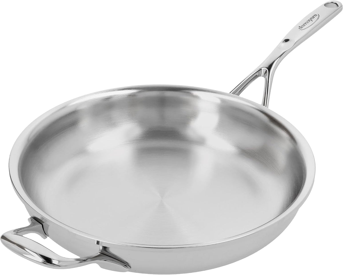 Demeyere Atlantis Proline 7 11-Inch Stainless Steel Fry Pan with Helper Handle