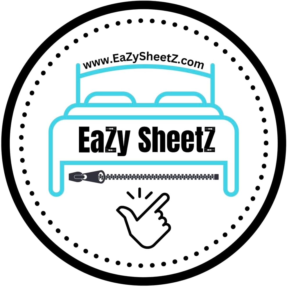 Eazy Sheetz®: Fitted Sheets That Won't Pop Off | Zipper Sheets, Stay On Sheets, Fitted Zipper Sheets, Zip On Sheet Design (Coffee) Crisp Cotton - Twin 38X75X10 Regular (9-11 inch Depth) TWR10C