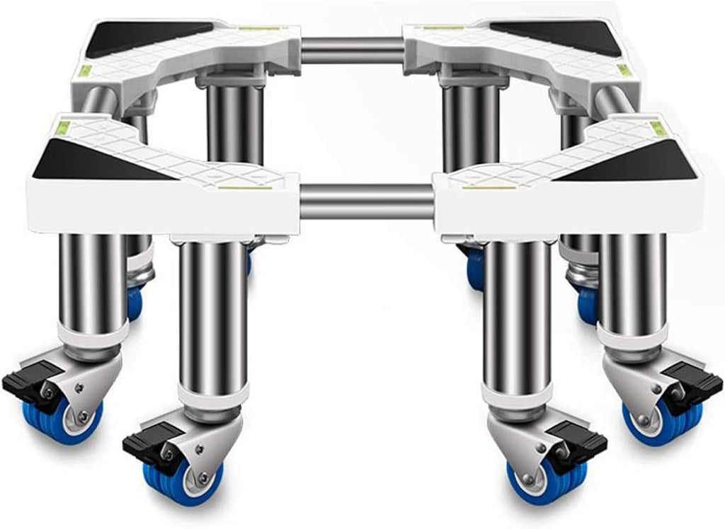 washing machine wheels appliance rollers Heavy Duty Washing Machine Base With Wheels Universal Mobile Base Fridge Stand Locking Swivel Wheels Dryer Stent Appliance Refrigerator Stand Pedestal 45-65cm