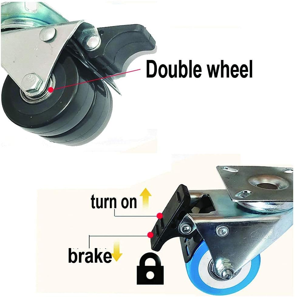 Adjustable Washing Machine Base Fridge zer Wheels Heavy Duty Universal Fridge zer Trolley Width 53-83cm Washing Machine Base Stand Movable Dryer and Base Bracket Doubl