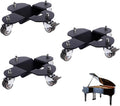 3PCS Grand Piano Trolley Auxiliary, Heavy Duty Universal Mobile Base with 4 Wheels, Thickened Steel Plate, 800 kg Load Capacity, Furniture Dollies for Grand Piano, Refrigerator Cabinet