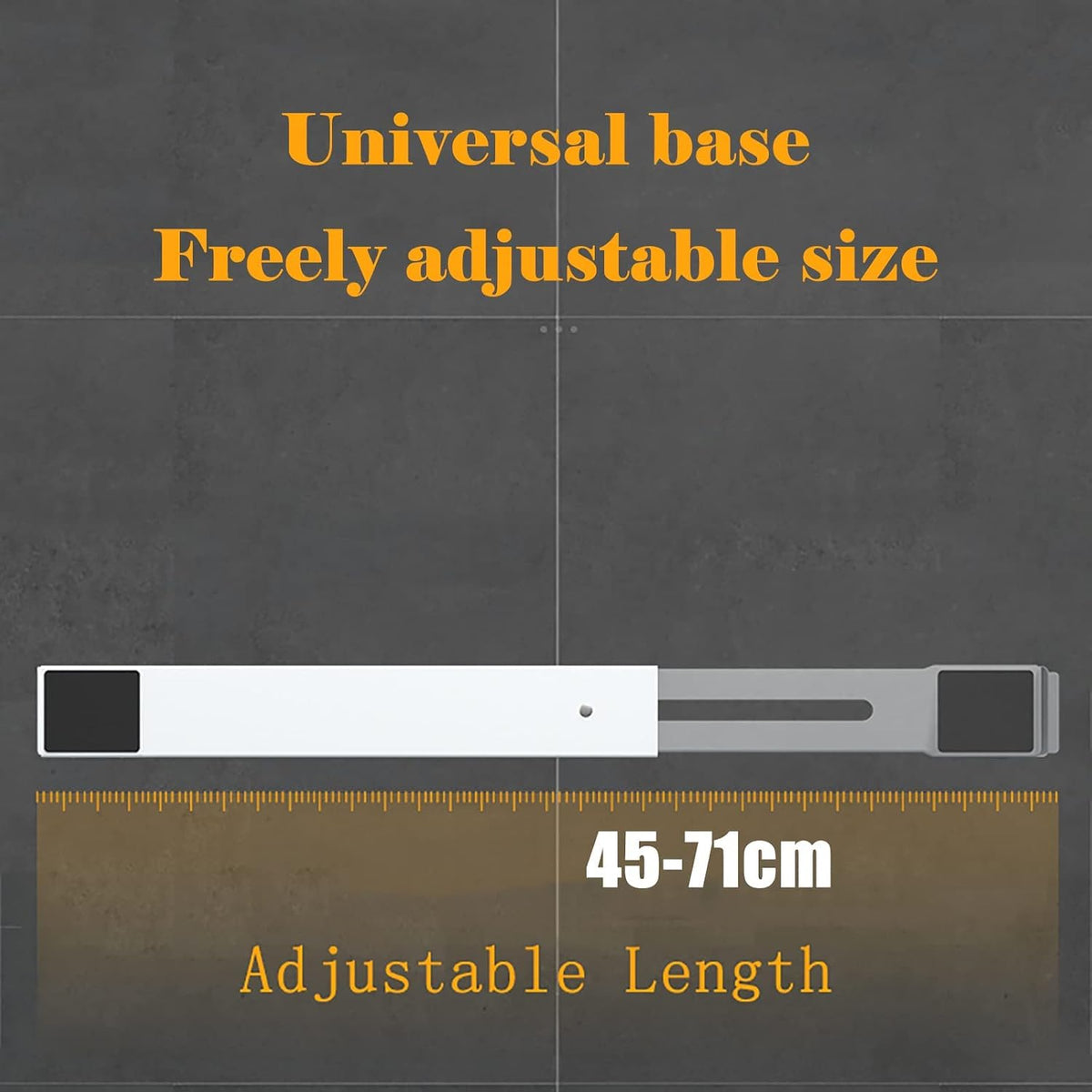 Washing Machine Stand Fridge Non-Slip Base, Universal Movable Adjustable Moving Roller Pedestal for Dryer, Mini Refrigerator 2Pcs (White)