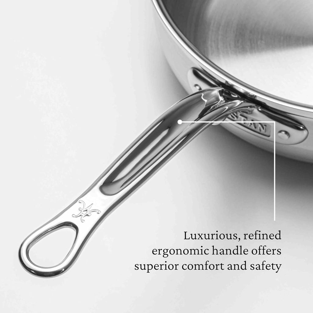 Hestan ProBond Forged - Professional Clad Stainless Steel Essential Pan, 3.5 Quart, Induction Compatible