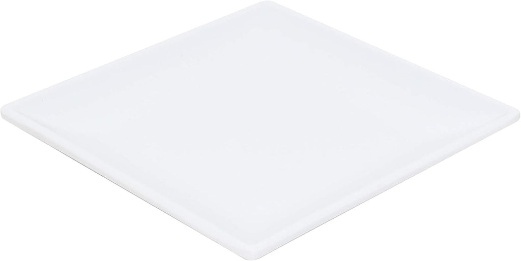 Thunder Group Classic white melamine dinnerware collection 7 1/4' square plate, 1/2' deep, comes in dozen