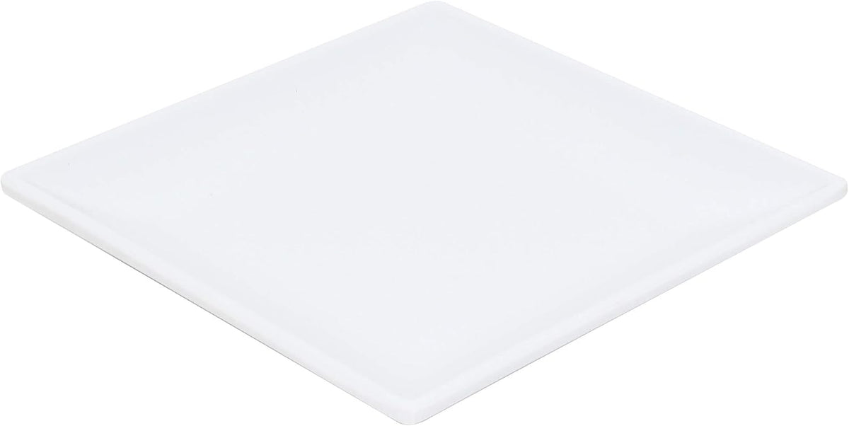 Thunder Group Classic white melamine dinnerware collection 7 1/4' square plate, 1/2' deep, comes in dozen