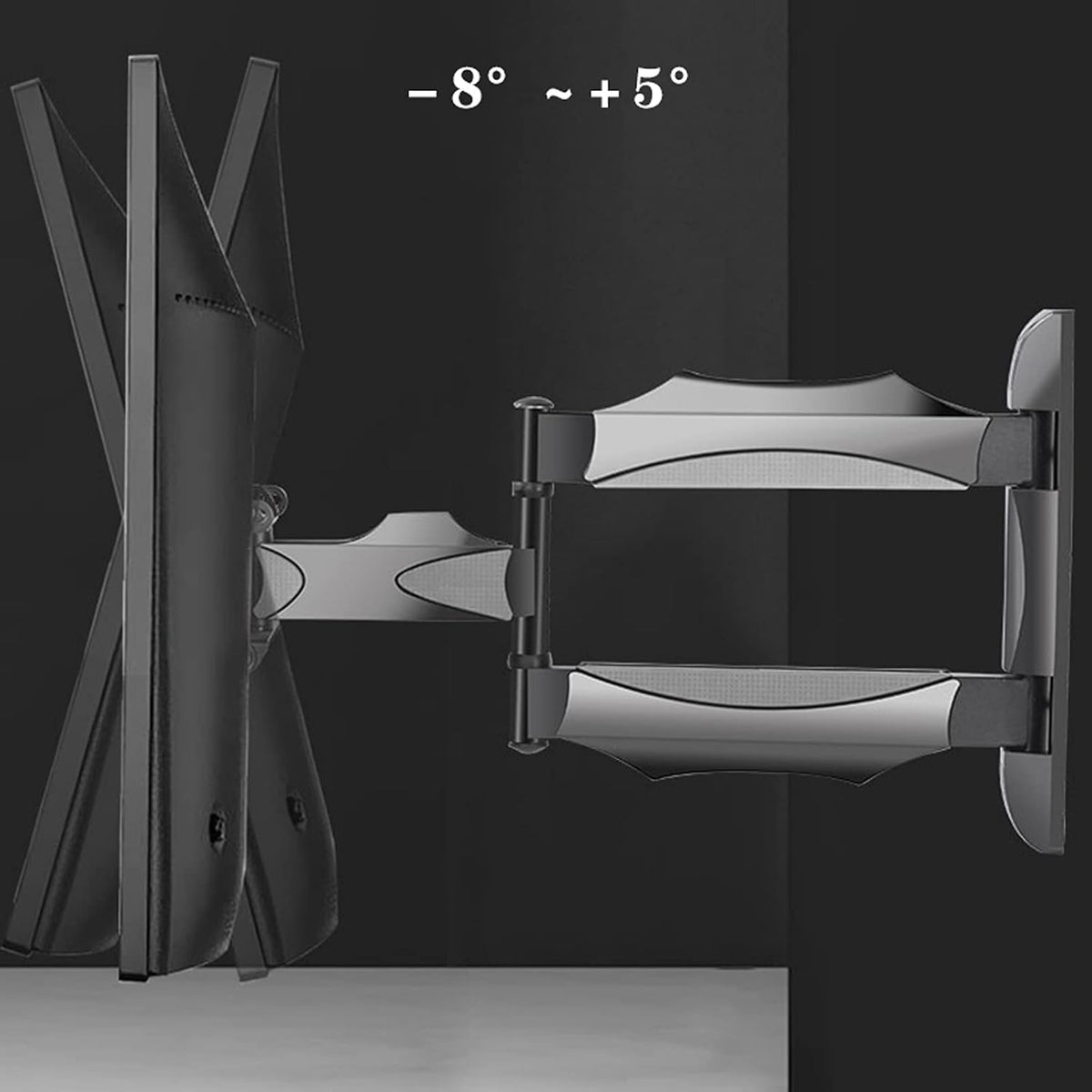 Universal TV Stand TV Stand Base 32'-58' Three-arm TV Swivel Bracket Full Motion TV Wall Mount Bracket Extension Tilt Rotation, Holds Up to 62lbs, Max VESA 400x400mm Tv Stand Mount