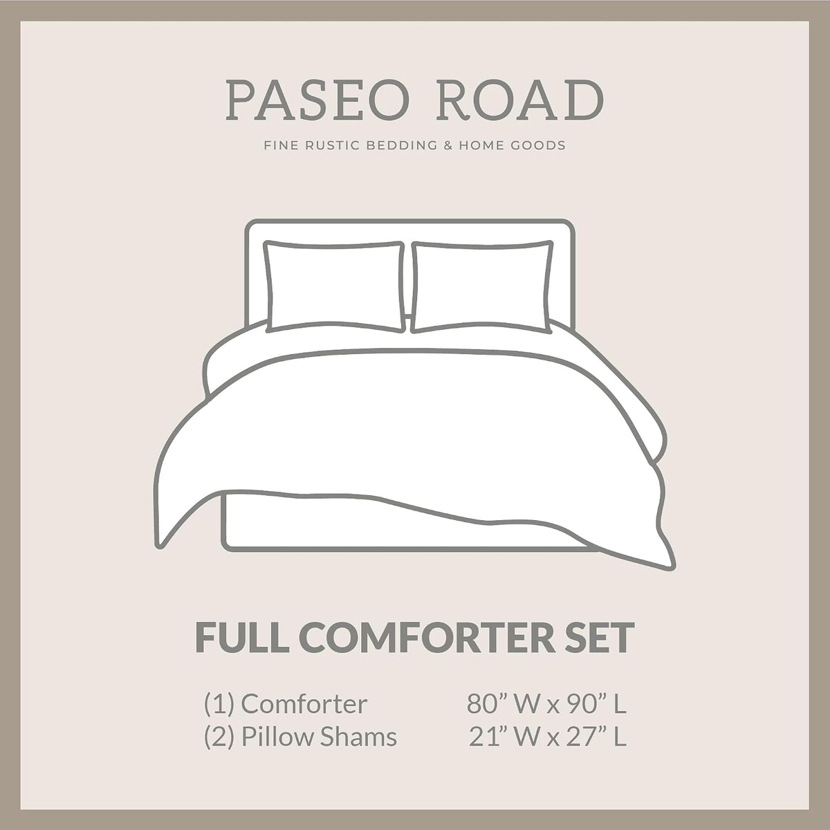 Paseo Road Cabin Bedding Joshua 3 Piece Lodge Comforter Set with Pillow Shams, Full Forest Woods Bedding, Pine Trees Comforter Set, Woodland Nature Western Rustic Bed Set