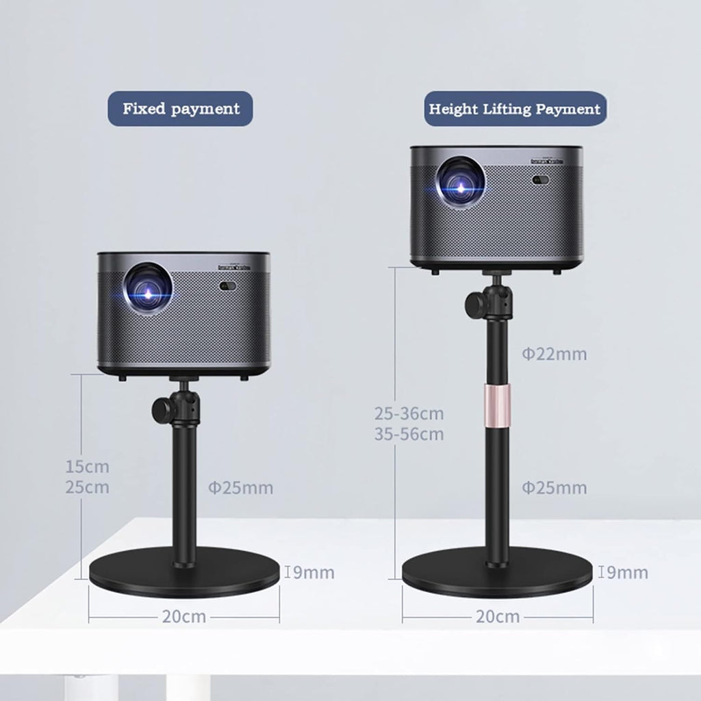 Projector Stand Mounts Projector Bracket Desktop Household Bedside Shelf 360 ° Universal Enlarged Thickened Base Placing Table Projector Floor Shelf Projector Bracket(35-56cm(5kg))
