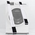 Washing Machine Refrigerator Pedestal, Movable Mini Fridge Stand, Telescopic Furniture Dolly with 24 Wheels, Multi-Functional Universal Adjustable Base, Max Load 300kg, White,