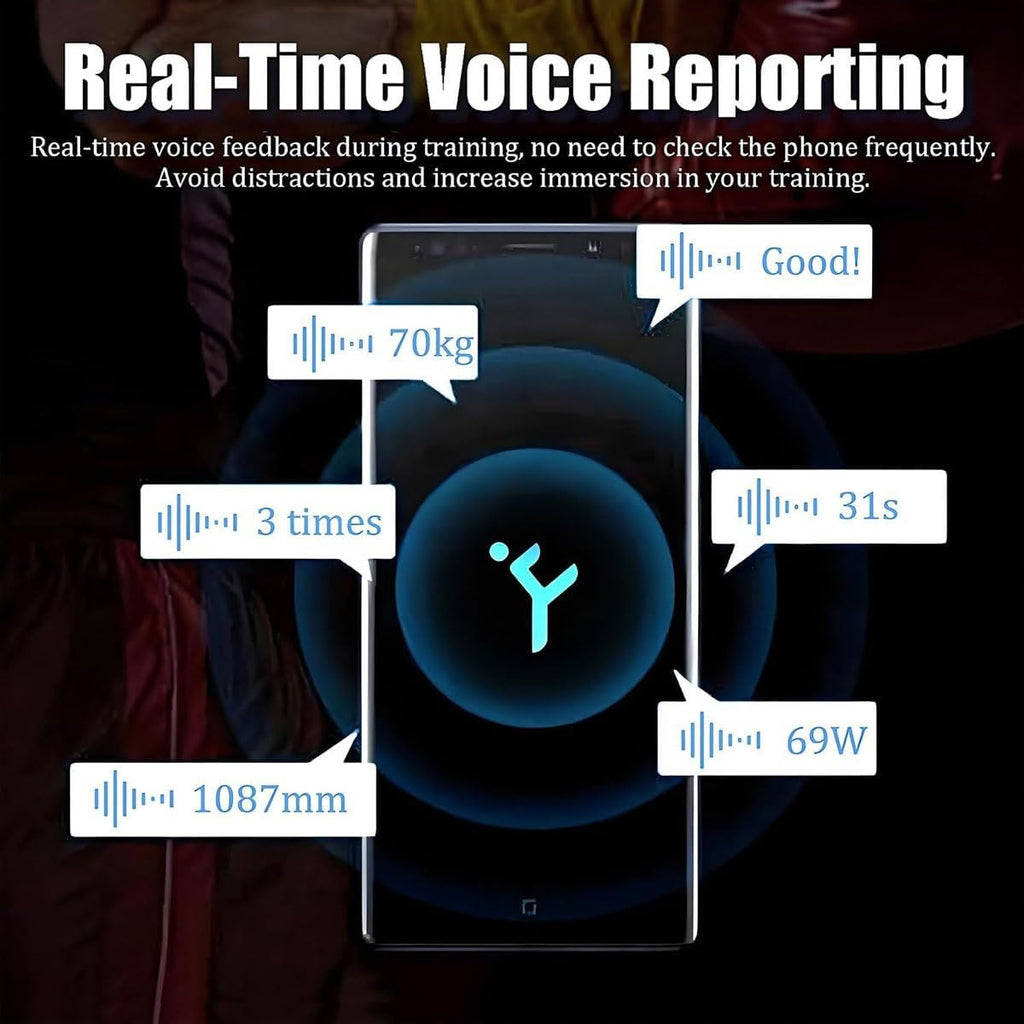 Portable Velocity Based Training Tool Device,Speed and Strength Linear Encoder with App Control,Vbt Linear Position Transducers for Gym,50h Battery & Realtime Training Data Tracking