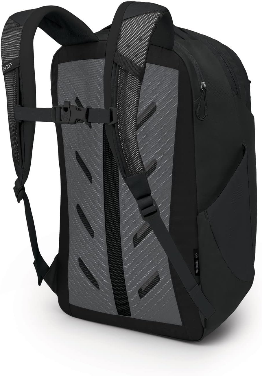 Osprey Proxima 30L Campus Laptop Backpack – Organized Everyday Pack with Tech Storage, Water Bottle Pockets, and Comfortable Carry – Perfect for College, Commute, and Travel, Black