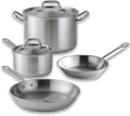 Stainless Steel Pots and Pans Set, Induction Cookware Set, Whole-Clad Tri-Ply Stainless Steel Pan Set with 8' And 12' Frying Pans, 4 Qt Saucepan, And 8 Qt Stockpot (6 Piece)