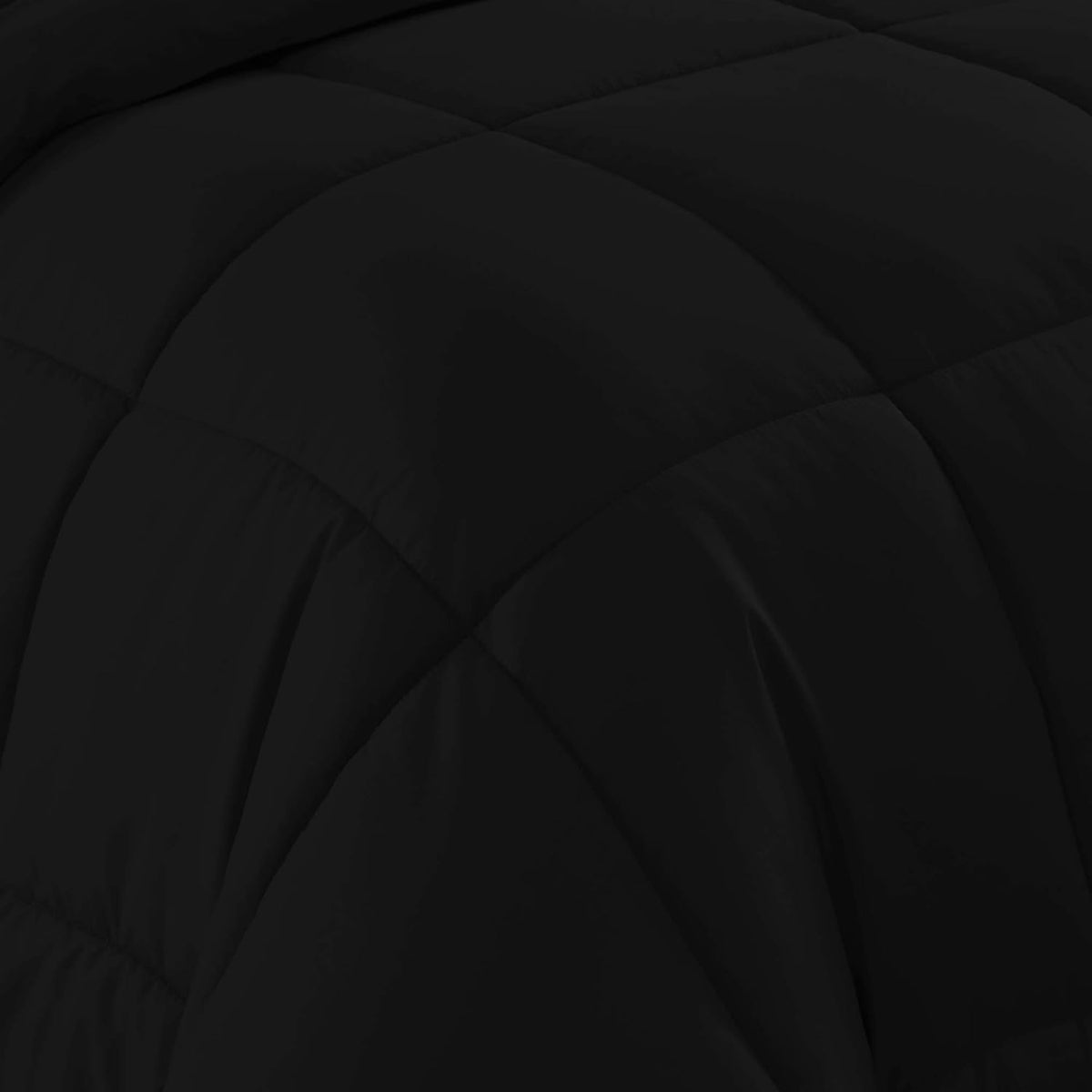 Sweet Home Collection Down Alternative Comforter All Season Warmth Luxurious Plush Loft Microfiber Fill Duvet Insert Bedding, Twin, Black (Pack of 8)