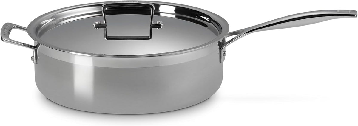 Le Creuset Tri-Ply Stainless Steel 6-Quart Covered Saute Pan