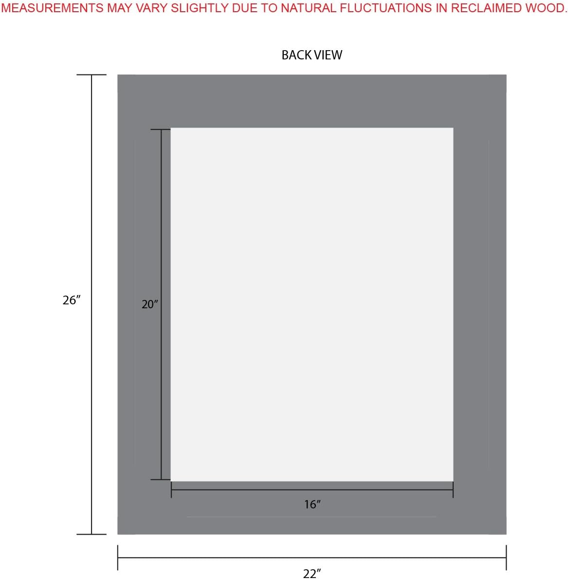 MyBarnwoodFrames- Lighthouse Series Reclaimed Barnwood 16x20' Picture Frame (2.75 Inch Frame Width)