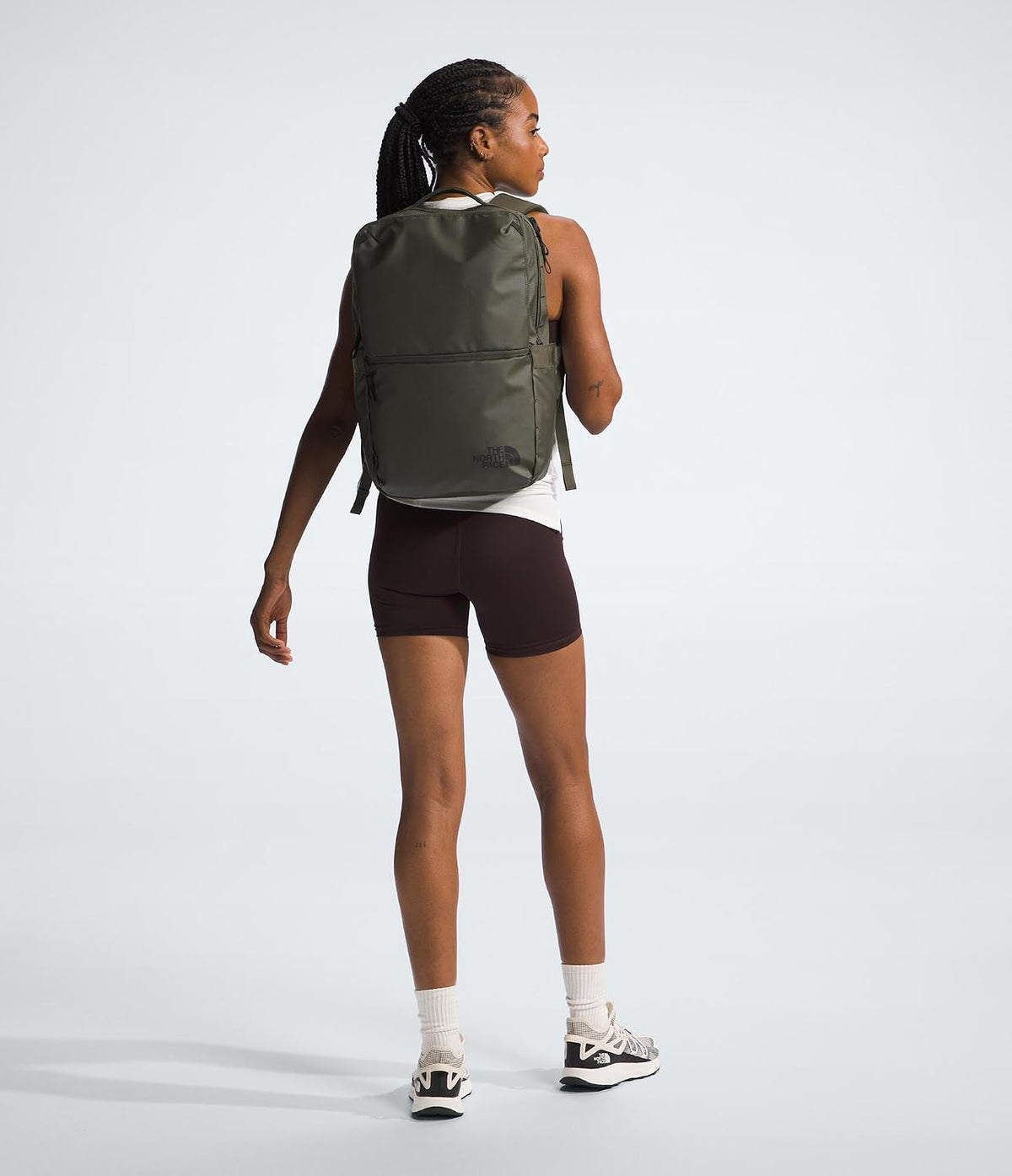 The North Face Base Camp Voyager Daypack, New Taupe Green/TNF Black-NPF, One Size