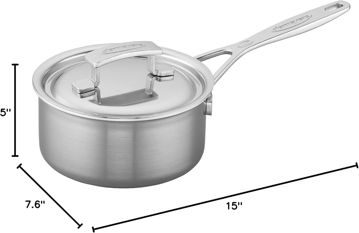 Demeyere Industry 5-Ply 1.5-qt Stainless Steel Saucepan