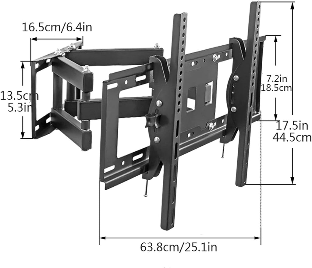 Universal TV Stand TV Stand Base Universal Six-arm Wall Mounted TV Bracket Full Motion Swivel Extension Tilt TV Mount, Fits for Most 40'-75' Flat TVs with Max 600x400mm Tv Stand M
