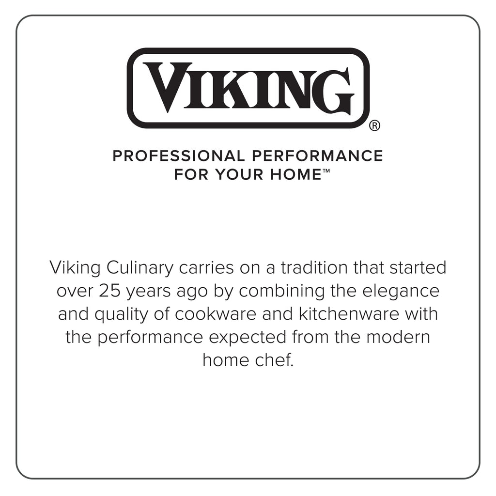 Viking Contemporary 3-Ply Frying Pan, 10 Inch Stainless Steel Fry Pan, 5 Quarts, Silver