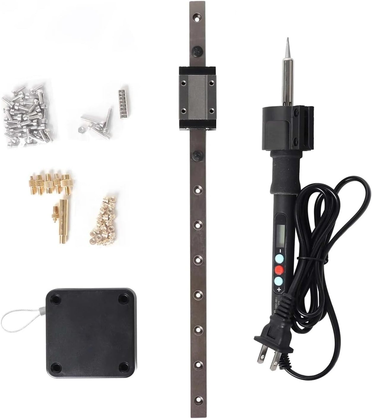 Insert Press Tool with Soldering Iron Tip, Thread Heat Insert Nut Embedded,Compatible for Blurolls M2-M8 3D Printed Parts(No Soldering Iron)