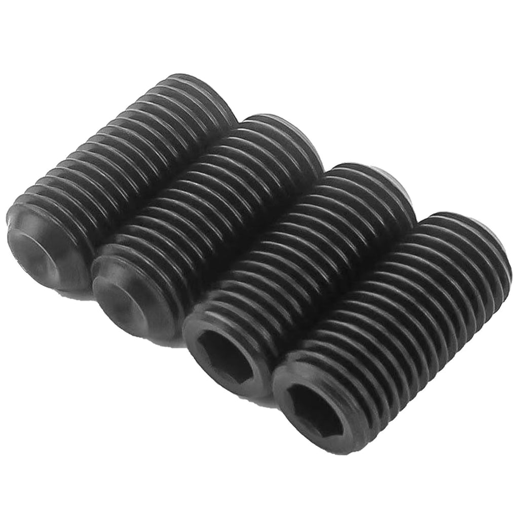 7/8'-9x7/8 Socket Set Screws, Cup Point, Coarse, Alloy, Black Oxide, 10-Pack