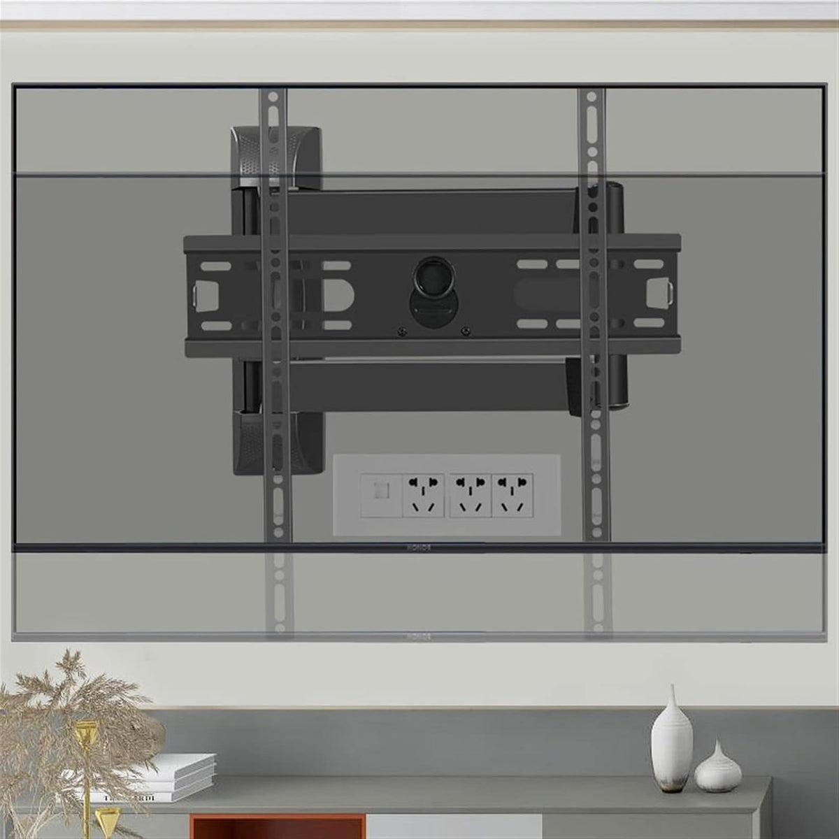 Universal Tv Stand Tv Stand Base Wall Mounted Tv Mounting Rack Home Living Room Telescopic Rotating Folding Tvs Rack Office Conference Room LCD Display Bracket',