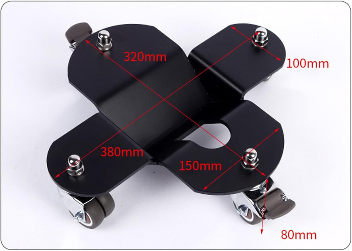 3PCS Grand Piano Trolley Auxiliary, Heavy Duty Universal Mobile Base with 4 Wheels, Thickened Steel Plate, 800 kg Load Capacity, Furniture Dollies for Grand Piano, Refrigerator Cabinet