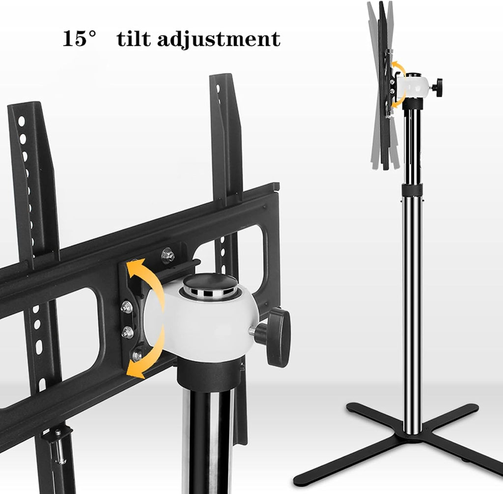 Universal TV Stand TV Stand Base Floor TV Stand Mount Universal TV Stand Height Adjustable, Tilt, Swivel TV Mount for 32 to 50 Inch Flat Screen TVs，Max VESA 400X400mm Holds 110lbs Tv Stand Mount