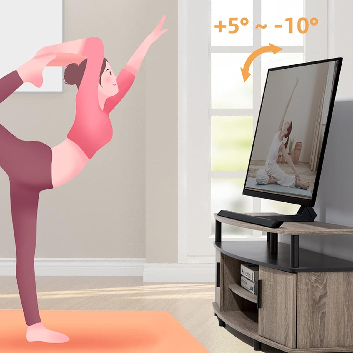 Universal Tv Stand Tv Stand Base Universal Tv Base Desktop Height-Adjustable Tv Stand 37'-75' Metal Tv Rotating Bracket, Holds Up to 88Lbs, Max Vesa 600X400Mm T,