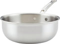 Thomas Keller Insignia by Hestan - 2 Quart Saucier Pan with Lid, Commercial Clad Stainless Steel, Induction Compatible, Oven Safe - Professional Cookware