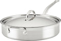 Hestan ProBond Forged TITUM - Professional Clad Stainless Steel, Nonstick, Saute Pan with Lid, 3.5-Quart, Induction Compatible, Made without PFOAs